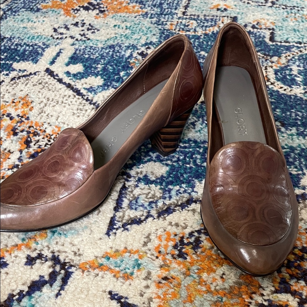 Glory Chen Brown Heels